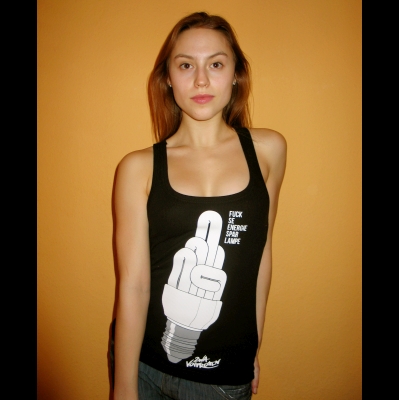 Damen Tanktop "Fuck se Energiesparlampe" XL