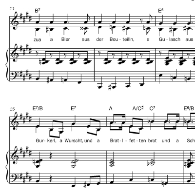 Noten "Der gemütliche Fernsehabend"